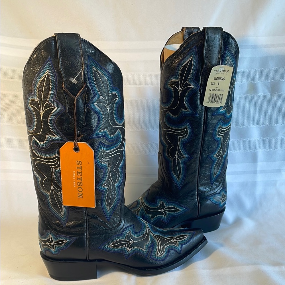 Stetson Midnight Blue Cowboy Boots
